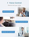 meross Smart Garage Door Opener Remote, Compatible with Apple HomeKit, Amazon Alexa, Google Assistant, SmartThings, Multiple Notification Modes, No Hub Needed