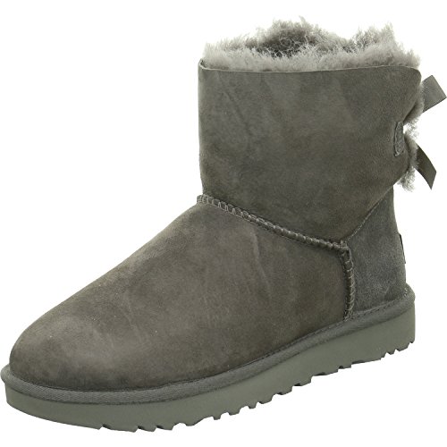 UGG Women's Mini Bailey Bow Ii Boot, Grey, 06