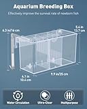 Pawfly Aquarium Fish Breeding Box Fish Tank Hatchery Incubator Acrylic Fish Breeder Box Hatching Box for Baby Fish Shrimp Betta Clownfish Large Acclimation Box Isolation Box for Aggressive Fish Guppy