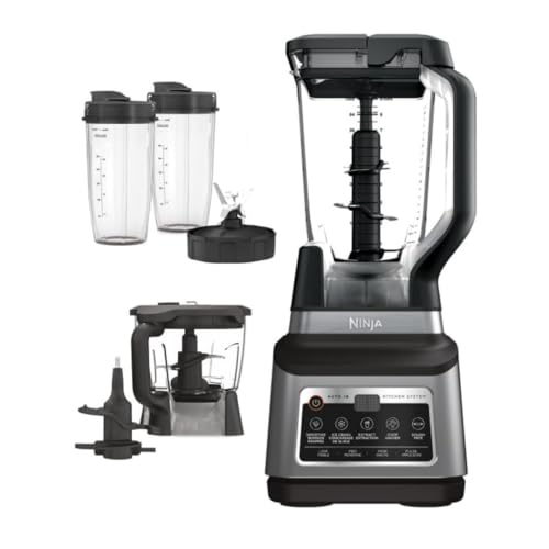 Ninja BN801 Professional Plus Kitchen System with Auto IQ, 1400 Wp - Gray (Renewed)