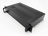 Full Aluminum DIY Multipurpose Box Electronic Enclosure Rack Mount 19" 2U-D1 (Cabinet Size (mm.): Width 425 mm. x Height 83.1 mm. x Long 245 mm.) Flat Pack with 1 Pair Aluminum Mount bar.