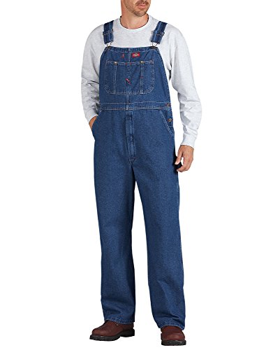 Dickies mens Bib overalls and coveralls workwear apparel, Stone Washed, 30W x 30L US