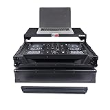 ProX X-DDJFLX4LTBL ATA Flight Road Case For Pioneer DDJ-FLX4 DDJ-SB3 DDJ-400 DJ Controller with Laptop Shelf - Black Finish