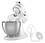 KitchenAid Classic Series 4.5 Quart Tilt-Head Stand Mixer K45SS, White