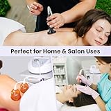 Vacuum Therapy Machine Vacuum Cupping Massager Set Scraping Vacuum Massage Machine with 24 Cups, Including 150ML Large Cups and 3 Probes for Body & Facial Care