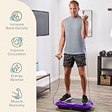 Lifepro Waver Vibration Plate Exercise Machine – High-Intensity Vibration for Muscle Activation, Full-Body Workout Vibrating Platform with Loop Bands, Fitness Equipment for Strength Toning & Fat Loss