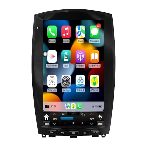 Car Radio for Infiniti QX50 2015-2020 Stereo Replacement Upgrade with Apple Carplay Android Auto 13.3 inch Android 14 IPS UHD Touch Screen with Bluetooth 4G WiFi DSP GPS Navigation FM/RDS128G