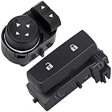 Obaee Power Window Control Switch Button & Front Driver Side Door Lock Switch & Mirror Switch Compatible with Chevrolet Silverado/GMC Sierra 1500 2500 HD 3500 HD 2007-2013