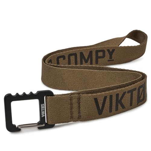 VIKTOS Springlock Tactical Durable EDC Accessories Comfortable 1" Webbing Lanyard with Aluminum Spring-Loaded Hook, Coyote