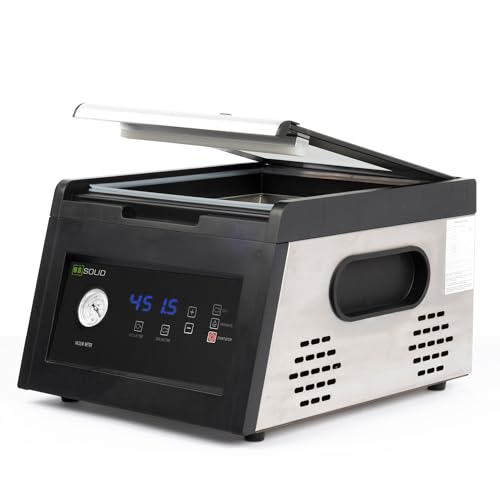 U.S. Solid Chamber Vacuum Sealer Ultra Series – Heavy Duty Vacuum Packing Machine for Wet & Dry Foods, Meat, Sous Vide, Commercial & Home Use