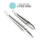 Martha Stewart Richburn 2pc (12" & 9") Tongs Set - Stainless Steel