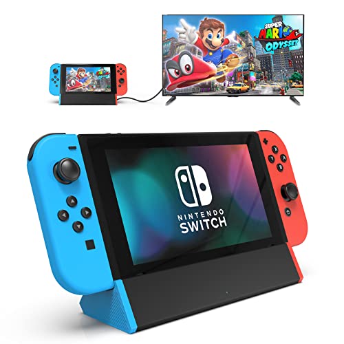 SIWIQU TV Dock Station for Nintendo Switch/Switch OLED, Portable TV Docking Station Replacement with 4K HDMI Adapter/Type C Port/USB Port for Official Nintendo Switch (for Switch/OLED)
