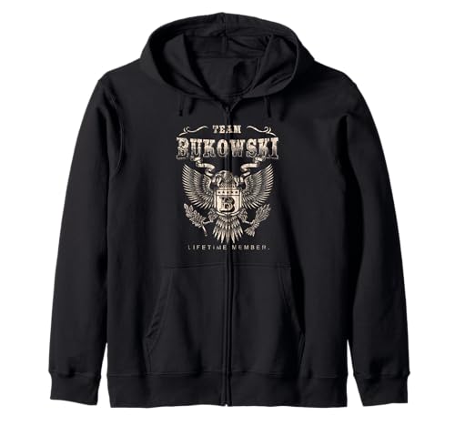 Team Bukowski Family Name Lifetime Member T-Shirt Zip Hoodie