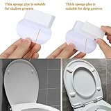 9 Pieces Toilet Seat Lifter, Self Adhesive Toilet Lid Lifter Toilet Cover Lifter Sticky Toilet Lid Raise Lifter Handle Multi-Function Avoid Touching Toilet Lid Handles for Office, Home, Hotel, Train