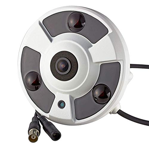 Vanxse CCTV 1200tvl Hd Cmos 3pcs Array LEDs Ir-Cut 1.8mm fisheye Lens Armour Dome Indoor/Outdoor Security Camera Analog Surveillance Camera