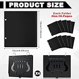 Amylove 4 Pack Music Flip Folder Marching Band Plastic Flip Folder Each with 10 Windows