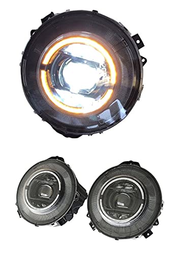 CAMIL W463 Upgrade Headlight Assembly Set with W464 New G Class Look & Dynamic LED Compatible with Mercedes Benz G Class G350 G500 G550 G63 G65 Year 2009-2018