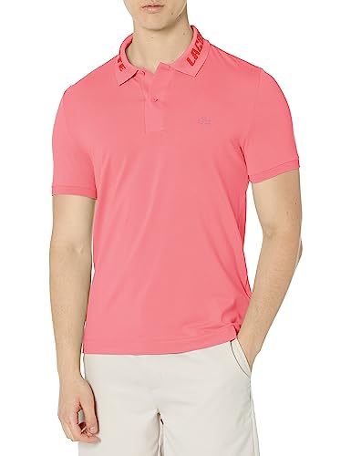 Lacoste Men's Sport Branded Slim Fit Stretch Piqué Polo, Repens Chine Pink, 2X-Large
