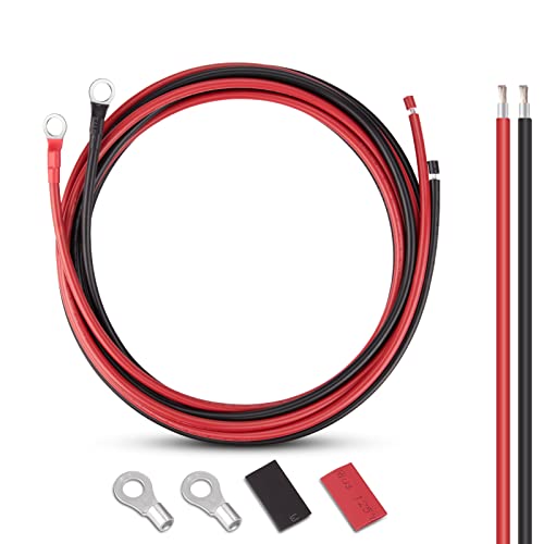 iGreely 10 Gauge Wire Tinned Copper Tray Cable - Connect Charge Controller and Battery for Solar Panel MPPT RV Automotive Marine Boat 10FT 10AWG