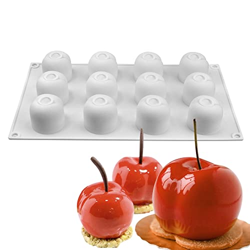 mostsom Silicone Mold Baking Pan Non-Stick Baking Pastry Chocolate Cake Dessert DIY Decoration Tools (Cherry T_11.8x6.8x0.16 inch)