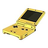 IPS Ready Upgraded eXtremeRate Chrome Gold Glossy Custom Replacement Housing Shell for Gameboy Advance SP GBA SP – Compatible with Both IPS & Standard LCD – Console & Screen NOT Included