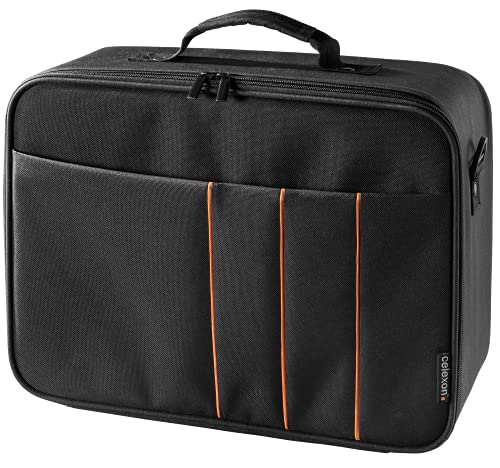 celexon Projector Case 16x11 inches, Projector Travel Carrying-Bag with adjustable shoulder strap, for Epson, Acer, Benq, LG,...