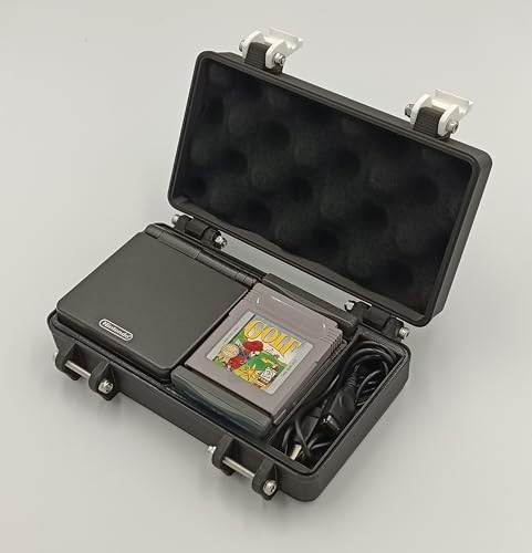 Game Boy Advance SP Rugged Protective Carrying Case - Holds Original, GBC, GBA Games and USB Cable