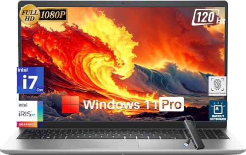 Dell Inspiron 15 3530 Business Laptop, 15.6" FHD Display, Intel 10-Core i7-1355U(Up to 5.0 GHz), Intel Iris Xe GPU, 64 GB RAM, 2 TB SSD, WiFi 6, Backlit KB, Fingerprint, Lifetime Office & Win 11 Pro
