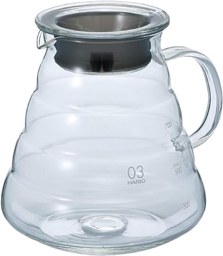 Hario V60 Glass Range Coffee Server, 800ml, Clear