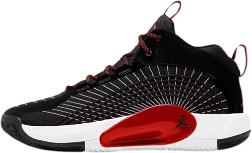 Nike Jordan Jumpman 2021 Men's Basketball Shoes, Black/University Red-Black, 12 M US