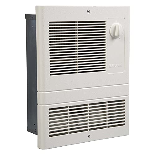 Broan-NuTone 9815WH High Capacity Wall Heater with Built-In Adjustable Thermostat, 1500W, 120/240V, White