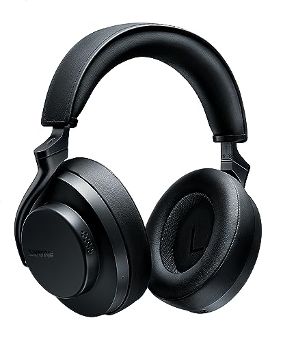 Shure AONIC 50 Gen 2 Wireless Noise Cancelling Headphones, Premium Studio-Quality Sound, Bluetooth 5, Customizable EQ, Comfort Fit Over Ear, 45 Hours Battery Life, Fingertip Controls - Black