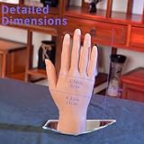 Veikmv Silicone Tattoo Practice Hand Fake Tattoo Hand Dummy Fake Tattoo Skin for Tattoo Artists and Beginners