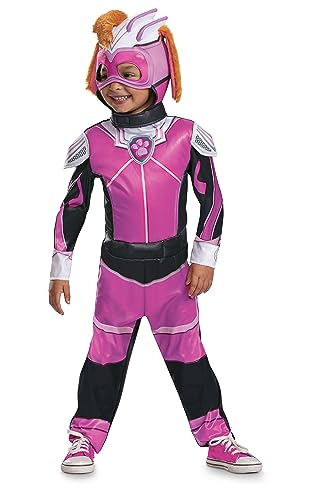 Skye Deluxe Toddler Costume, Official Paw Patrol Halloween Outfit with Armor and Headpiece for Kids, Size (4-6x)