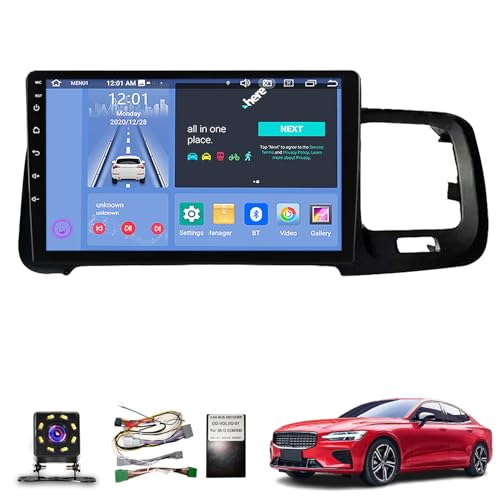 ASHOIH Android 10 Radio Double Din Car Stereo Sat Nav for Volvo S60/V60 (2011-2020) GPS Navigation 9'' Headunit MP5 Multimedia Video Player FM Receiver With WiFi DSP Car(Size:Octa Core 2+32 G,Color:A)