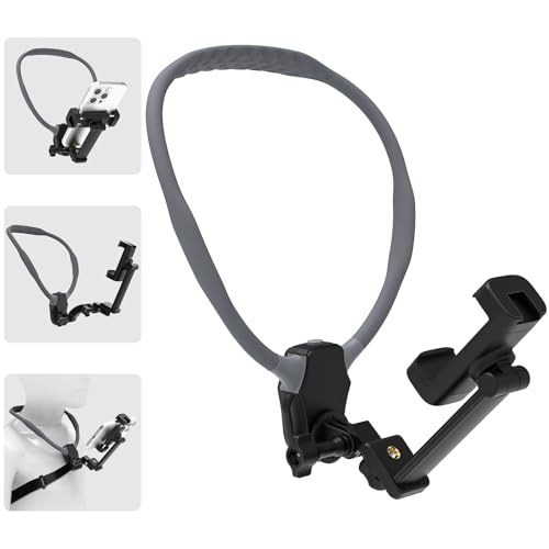 WAFTING Neck Mount for Cell Phone,Back Strap, Hands Free POV/Vlog Chest Phone Holder for Recording, Compatible with iPhone Andriod