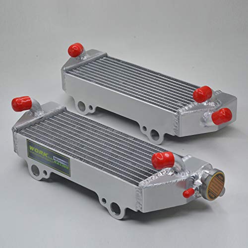 037D radiator compatible with KTM 125/200/250/300 SX/EXC/MXC/XC-W 1998-2007 1999 2000 2001 (with stopper side+capless side)