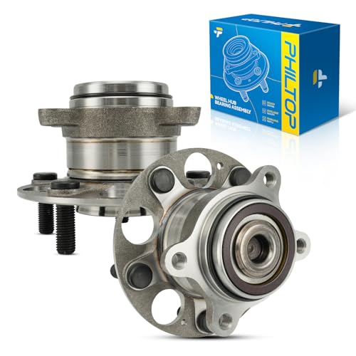 PHILTOP 512450 Rear Wheel Bearing Fit for Honda Civic 2013-2015, 5 Lugs Wheel Hub Assembly W/ABS
