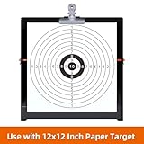 Atflbox Bullet Trap Box Target with 12''x12'' Splatter Bullseye Paper Targets and Spinning Shooting Targets for .22/.17 Caliber, Shooting Targets for Airgun Airsoft BB Gun Rifle (Rimfire)