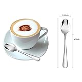 Demitasse Espresso Spoons,12-piece Mini Coffee Tiny Stainless Steel Spoons Bistro Small Spoons for Dessert, Tea, Appetizer(4.7Inch)…