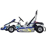 X-PRO Raptor 125cc Zongshen Brand Engine Go Kart Semi-Automatic Transmission w/Reverse,5" Aluminum and Racing Tires! (Blue)