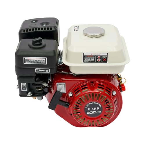 RocoReny 4Stroke 6.5HP 160CC Single Cylinder Gas Engine,3KW Pull Start Gasoline Multi-Use OHV Motor Engine with Air-Cooling, 0.95gal Fuel Capacity for Mini Bike Vibrators Go-Karts