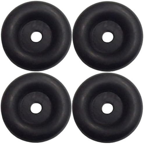 JQuad (4 Pack) 2.5" Trailer Ramp Door Bumper, Compatible with Truck Cargo Hatch - Round Rubber Bump Stops