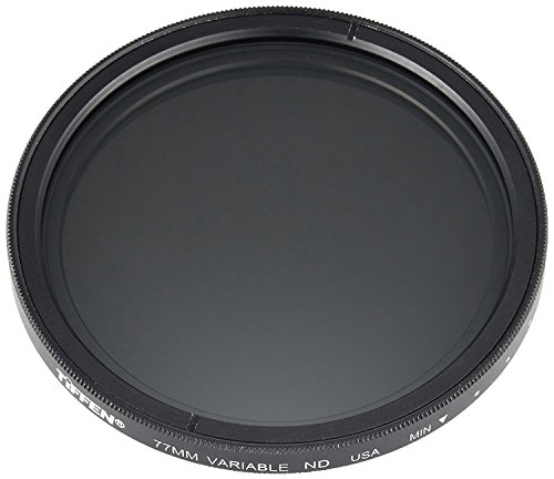 Tiffen 77VND 77mm Variable Neutral Density Camera Filter|2 to 8-Stop|Light Control|Film and Digital/Video/Photography - Made in USA