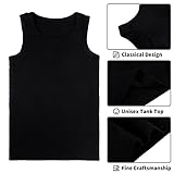 Cooraby 6 Pack Toddler Tank Top Kids Undershirts Soft Undershirt for Boys and Girls (7-8 Years, Black)