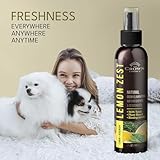 Lemon Zest Natural Air Freshener Spray for Home— Citrus Scent Non-Toxic Odor Eliminator, Long Lasting Freshness — Pet Odor Eliminator, Bathroom Spray, Room Deodorizer—Safe for Kids & Pets - 1PK 4Oz