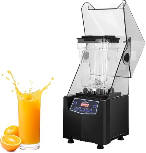 Commercial Blender Smoothie Maker,2L Electric Stand Mixer Blade Ice Crusher with Sound Enclosure,5 Presets,Silent Broken Wall Cooking Machine,for Smoothie, Fruits