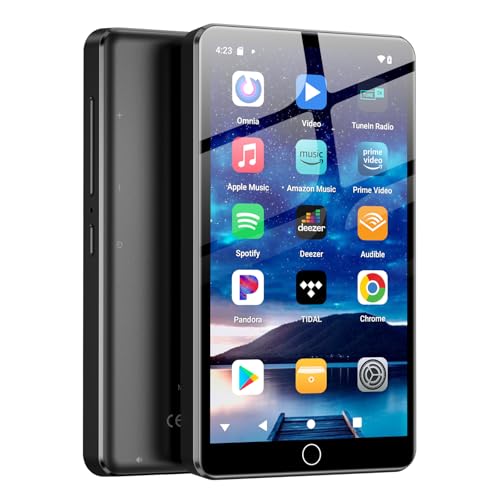 Fanvace 144GB MP3 Player with Bluetooth and WiFi, Android 13 OS MP3 & MP4 Players with 4" Touchscreen and Speaker, Spotify Music Players with Pandora, Audible, Amazon Music, Play Store