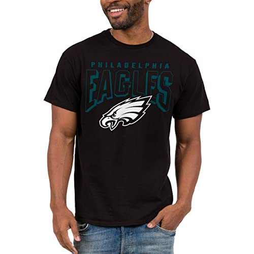 Junk Food Clothing x NFL - Philadelphia Eagles - Bold Logo - Unisex Adult Short Sleeve Fan T-Shirt for Men and Women - Size Large