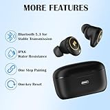 Monster Wireless Earbuds, Bluetooth 5.3 Headphones with Bass Stereo, 32 Hours Playtime, IPX6 Waterproof,USB-C Fast Charging